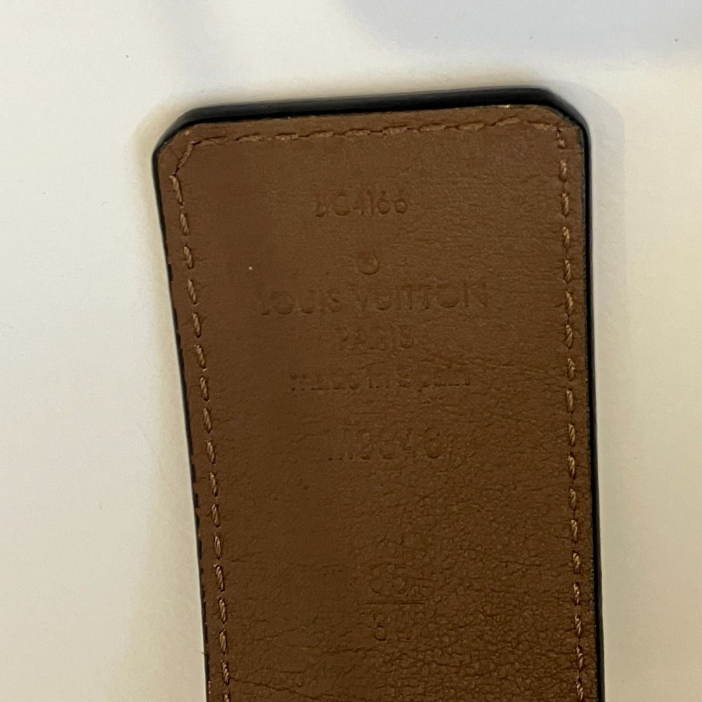 Louis Vuitton Ceinture LV Initial Pyramid Monogram Illusion Leather Belt Black — view 7