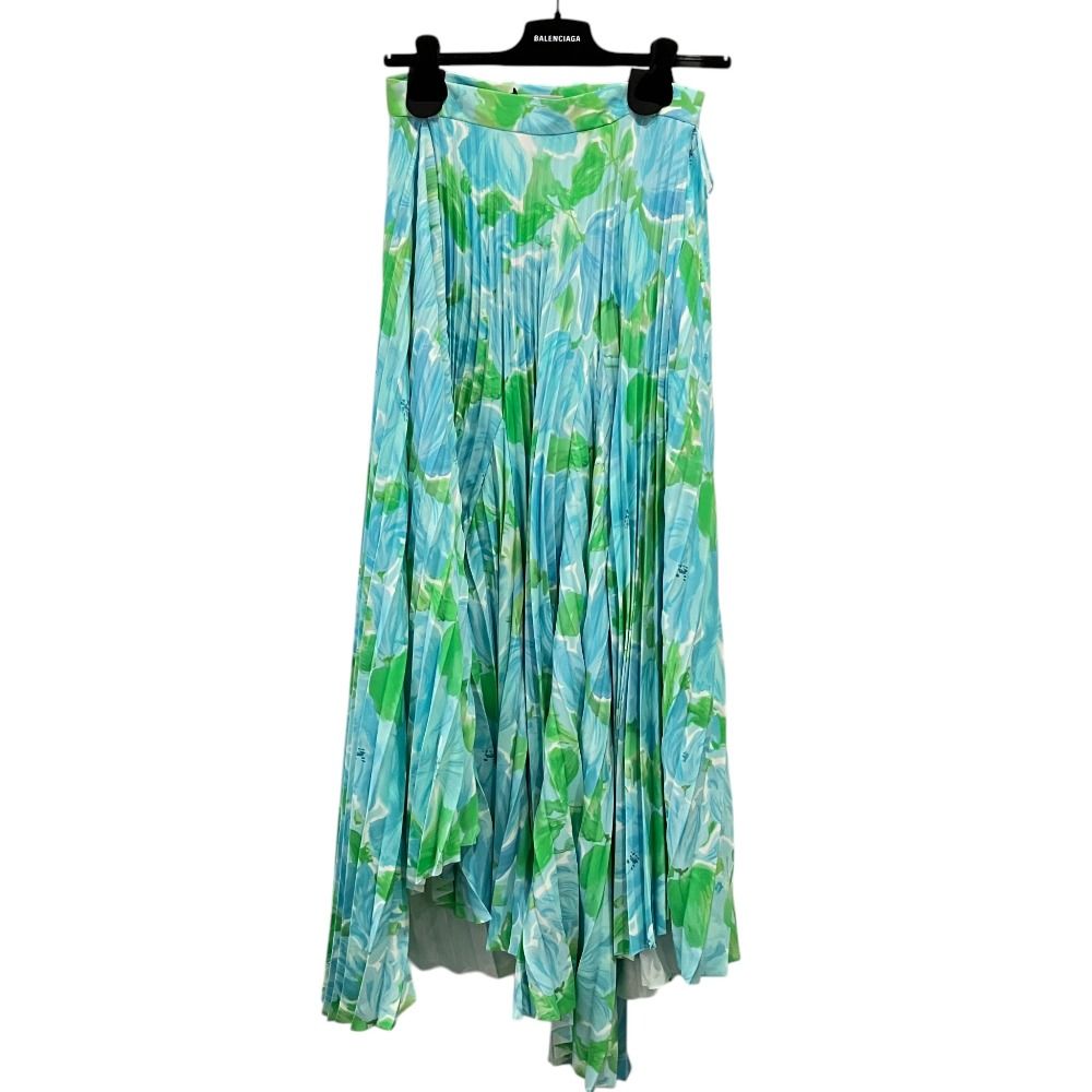 Balenciaga Ilehem Priest Long Skirt 38 Blue