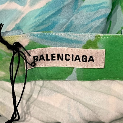 Balenciaga Ilehem Priest Long Skirt 38 Blue — view 5