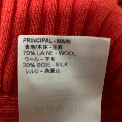 Louis Vuitton LV Logo Wool Silk Rib Knit Sweater Hvb XS Red — view 7