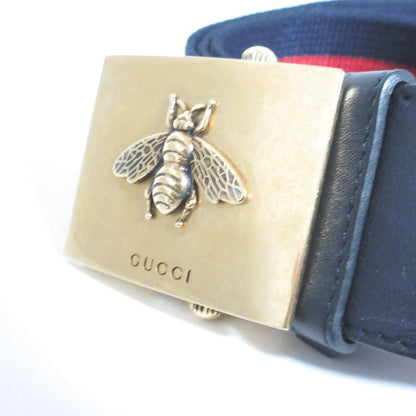 Gucci Bicolor Sherry Web Stripe Belt 85 34 Navy Red — view 3