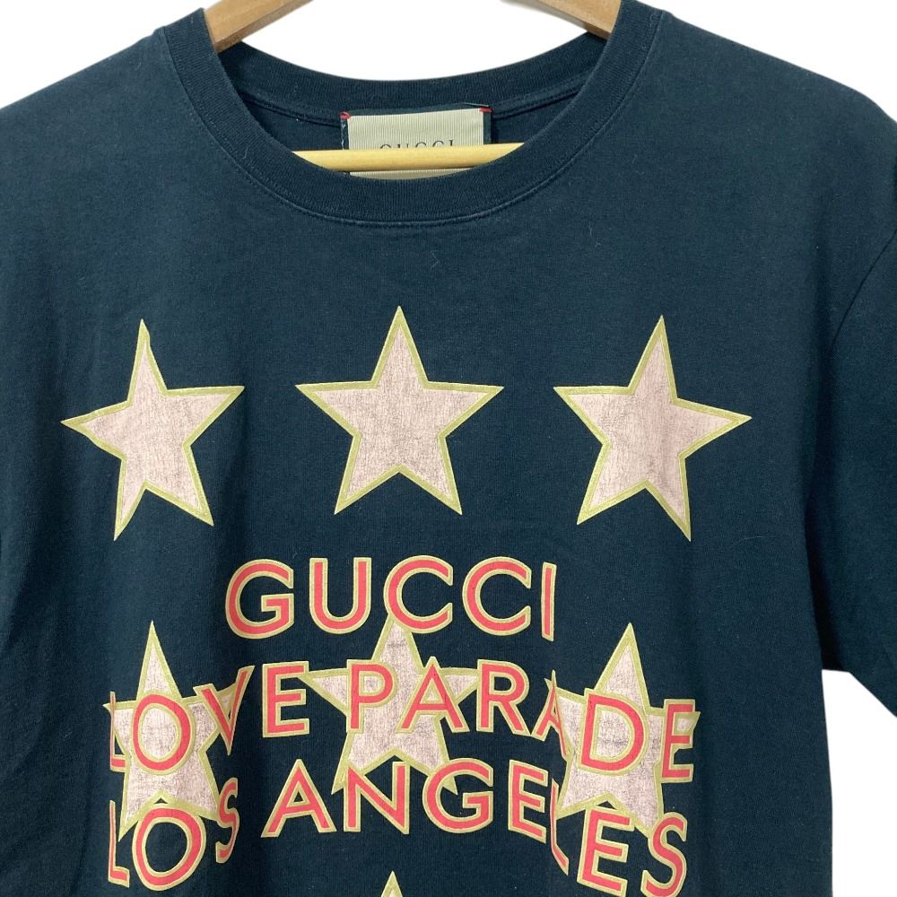 Gucci Love Parade Los Angeles Print T-Shirt XS 160 Black — view 3