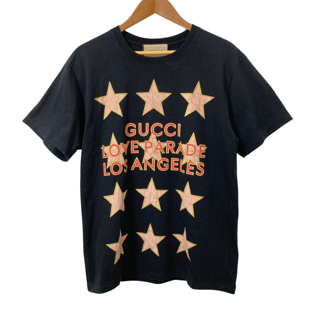 Gucci Love Parade Los Angeles Print T-Shirt XS 160 Black