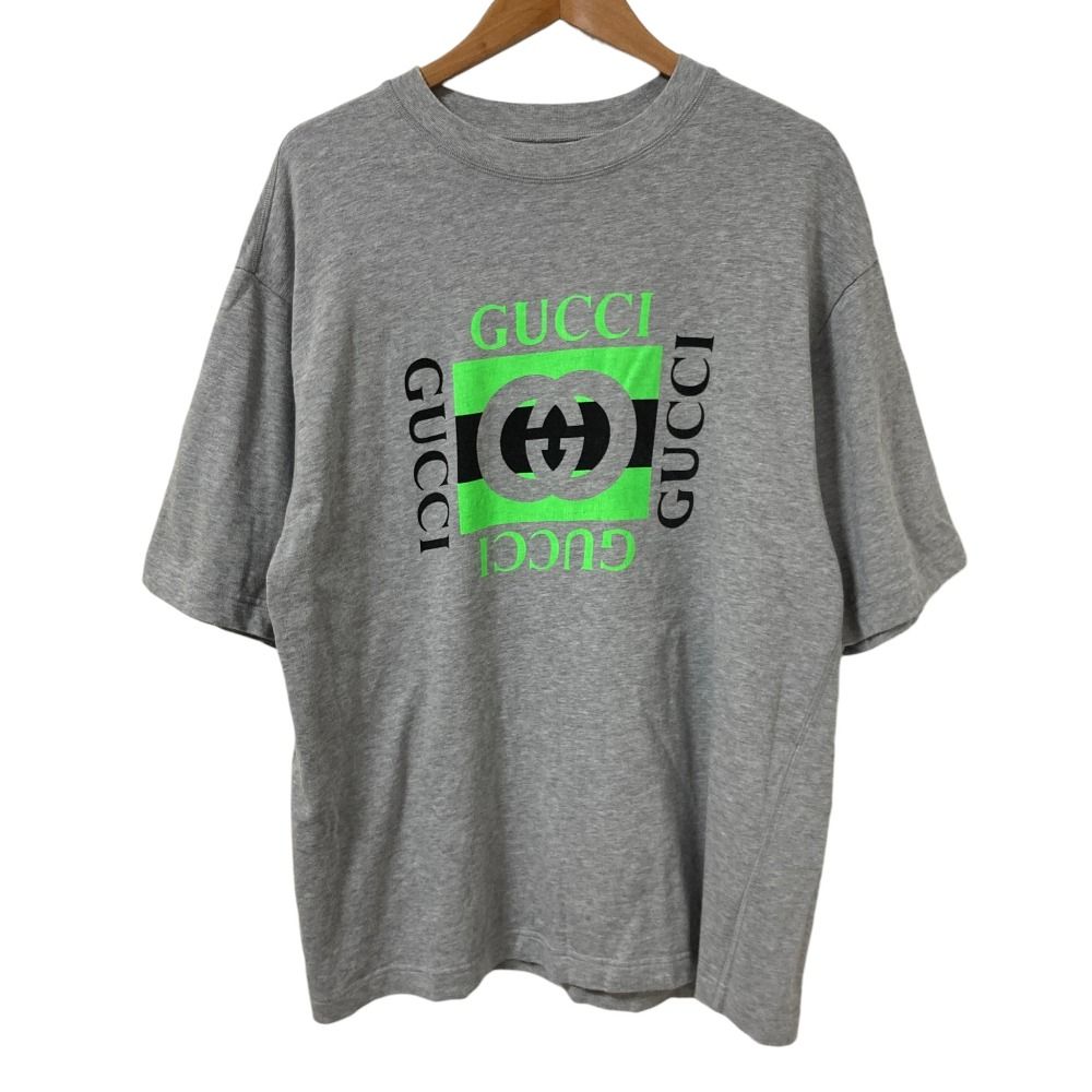 Gucci Interlocking Print T-Shirt S 175 Gray