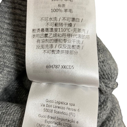 Gucci Turtleneck Wool Knit Sweater M 175 Gray — view 8