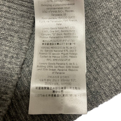 Gucci Turtleneck Wool Knit Sweater M 175 Gray — view 7