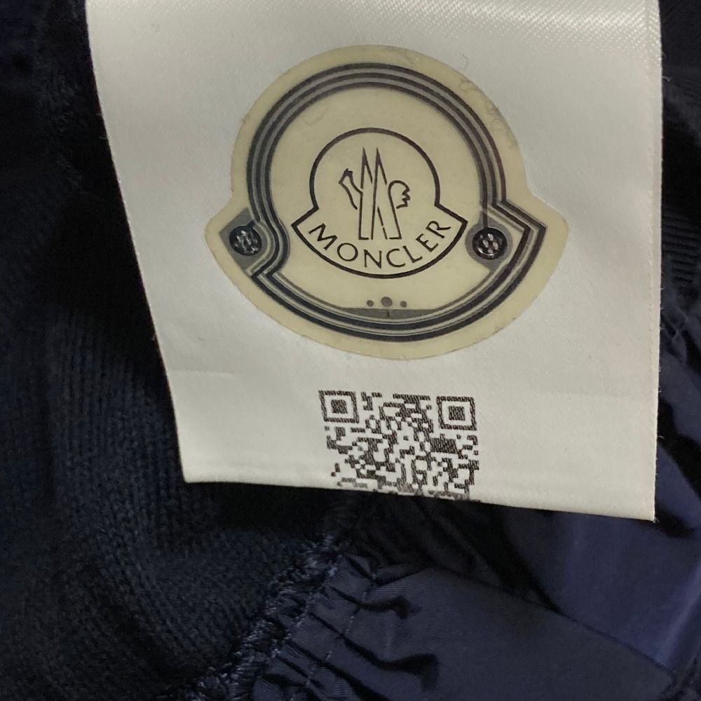 Moncler Maglia Tricot Girlocollo Long Sleeve Knit Top S Navy Sweater — view 7