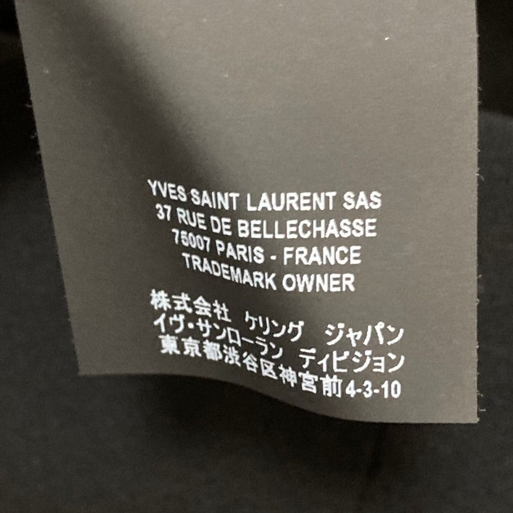Saint Laurent Paris Wool Half Sleeve Dress 160 Black — view 8