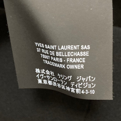 Saint Laurent Paris Wool Half Sleeve Dress 160 Black — view 8