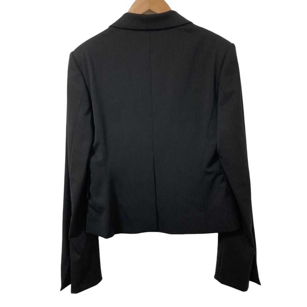 Gucci Era Double Breasted Cropped Tailored Jacket 42 Black — view 2