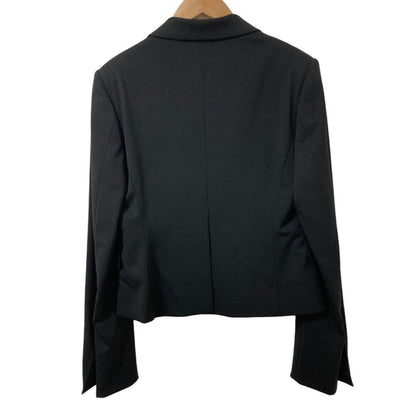 Gucci Era Double Breasted Cropped Tailored Jacket 42 Black — view 2