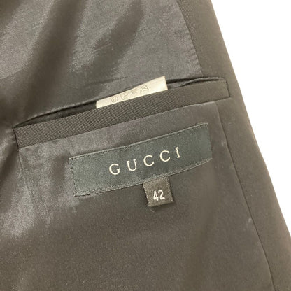 Gucci Era Double Breasted Cropped Tailored Jacket 42 Black — view 9