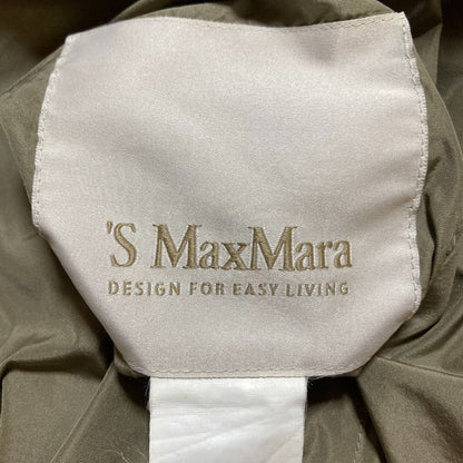 Max Mara S Reversible Waist Drawstring Nylon Coat 42 Gray — view 7