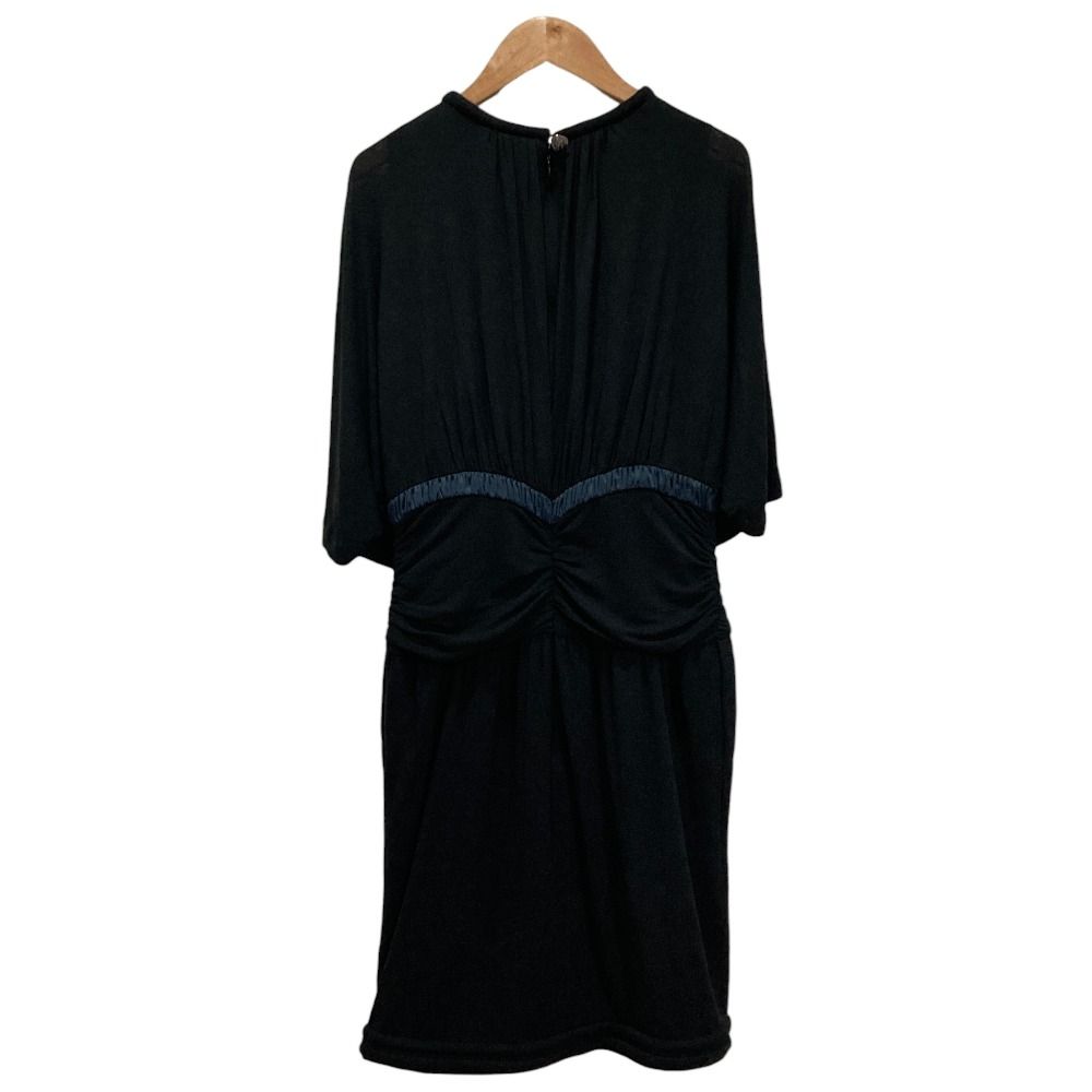 Chanel 09c Ribbon Silk Drape Dress 40 Black — view 2