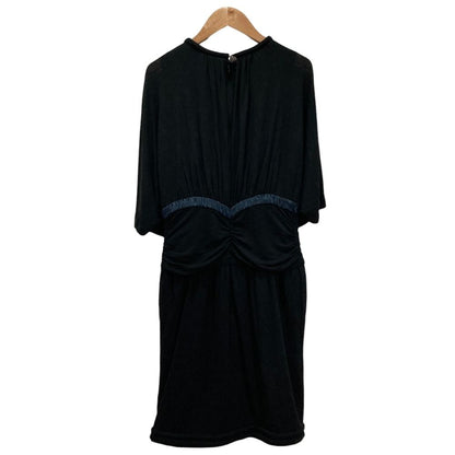 Chanel 09c Ribbon Silk Drape Dress 40 Black — view 2