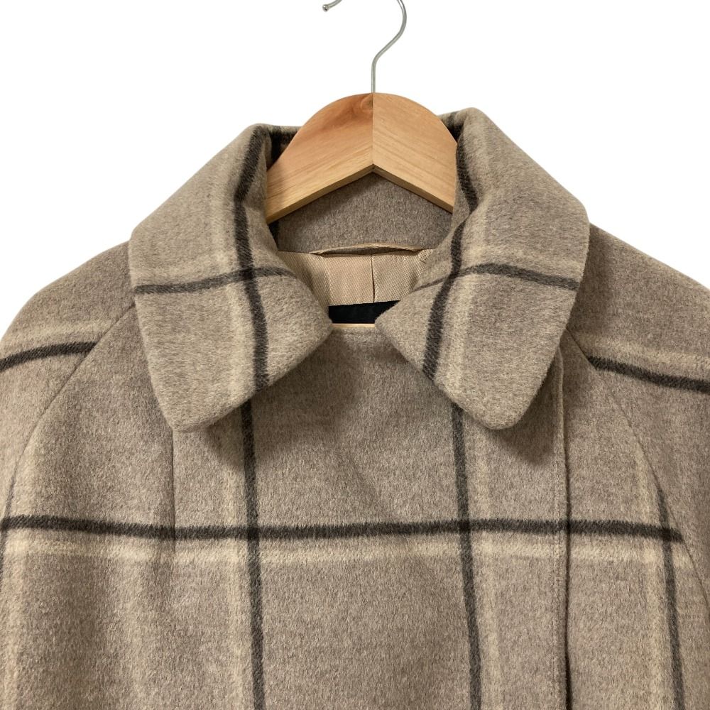 Max Mara Weekend Check Wool Double Breasted Jacket 42 Gray — view 5