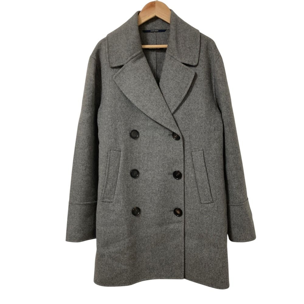 Max Mara 'S Cucito a Mano Wool Double Breasted Coat 42 Gray