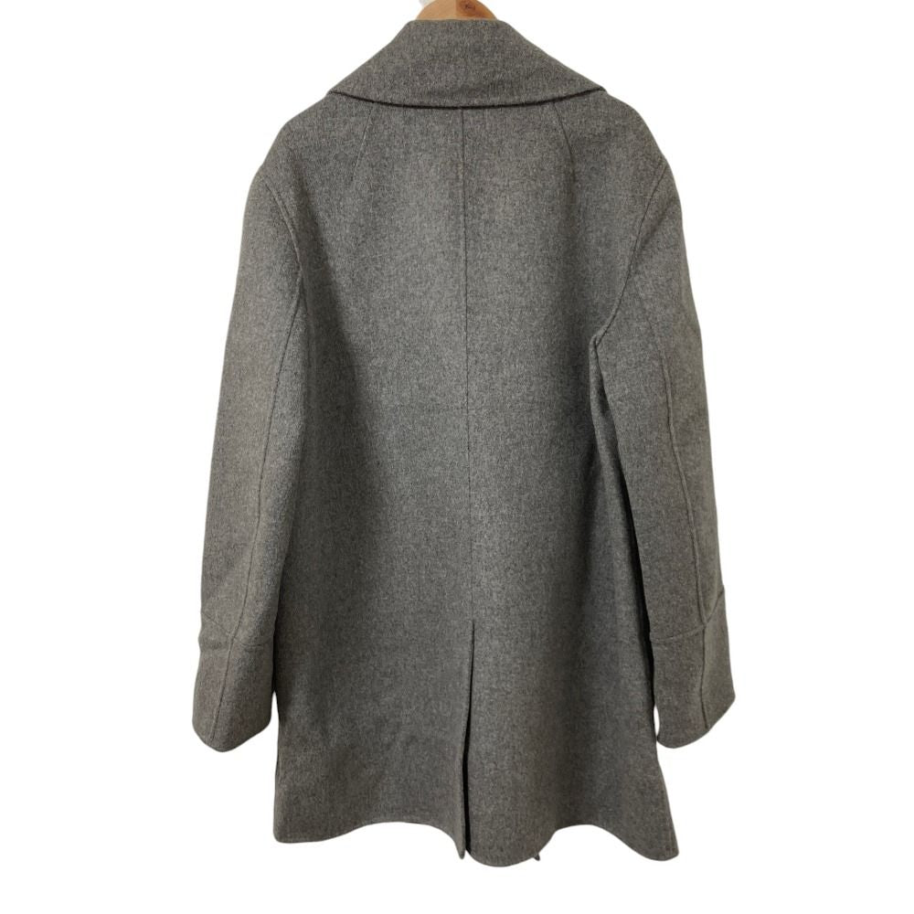 Max Mara 'S Cucito a Mano Wool Double Breasted Coat 42 Gray — view 2