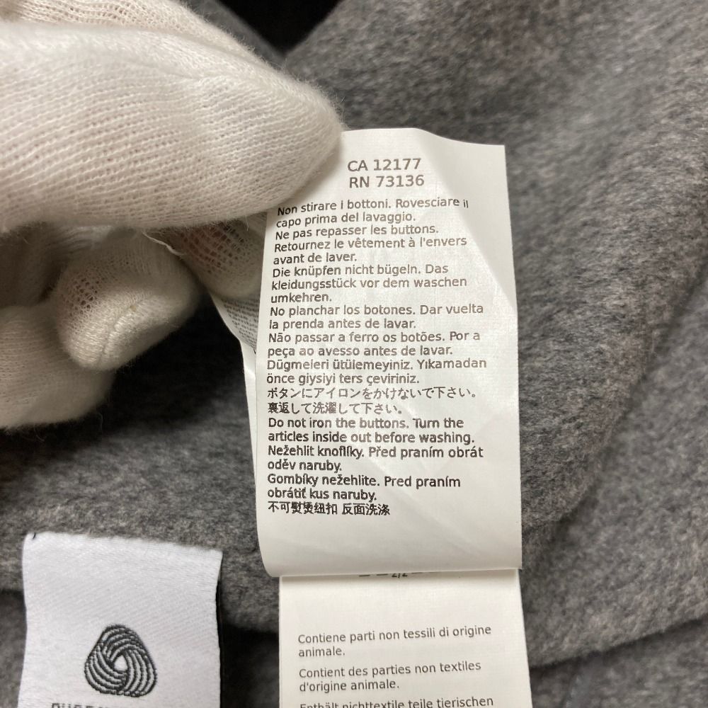 Max Mara 'S Cucito a Mano Wool Double Breasted Coat 42 Gray — view 9