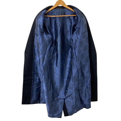 Versace Gianni Cashmere Wool Medusa Button Long Che Star Coat 46 Black — view 3