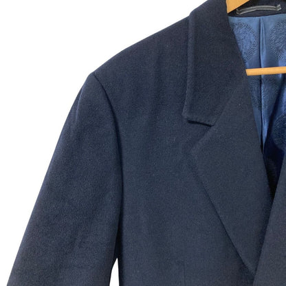 Versace Gianni Cashmere Wool Medusa Button Long Che Star Coat 46 Black — view 5