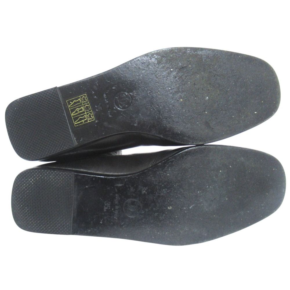Chanel Stretch Flat Leather Short Boots 35 Black — view 7