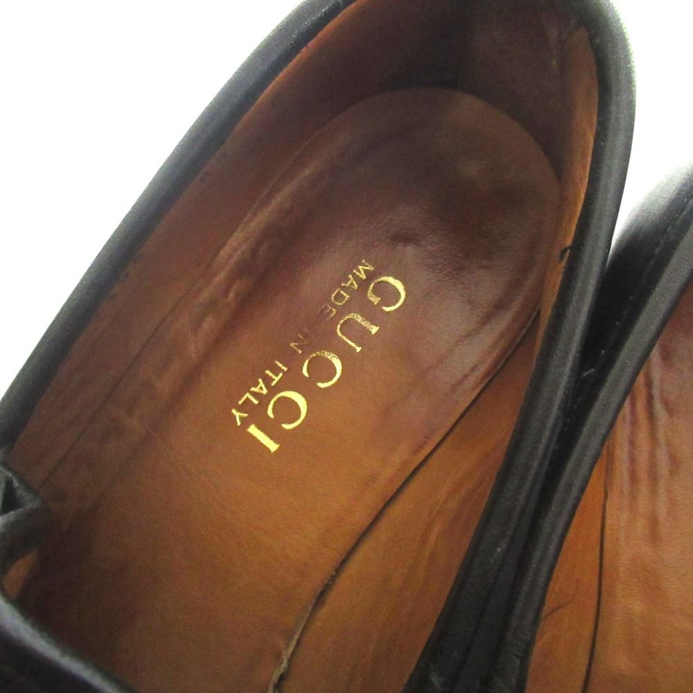 Gucci Horsebit Loafers Shoes 36c Black Gold — view 5