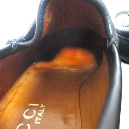 Gucci Horsebit Loafers Shoes 36c Black Gold — view 7