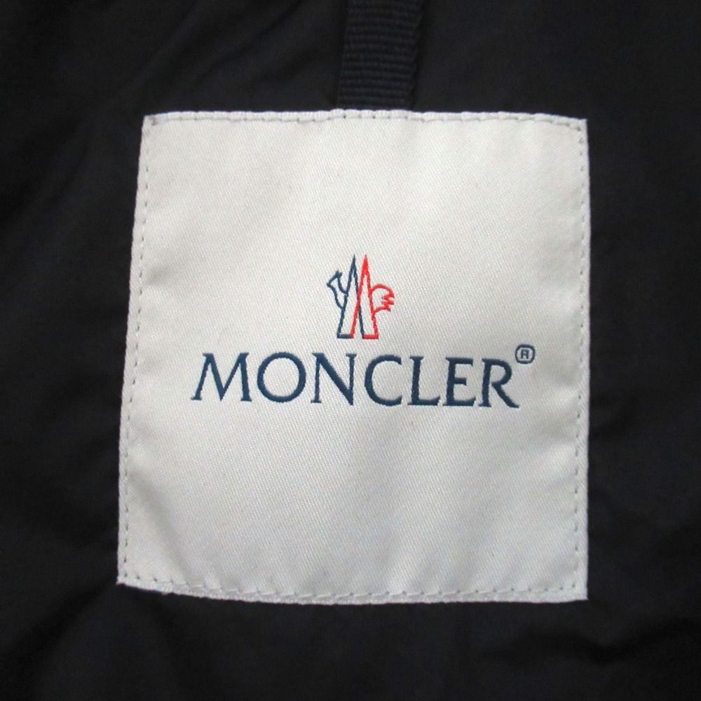 Moncler Bourvil Wool Nylon Trim Down Jacket 6 Black — view 8
