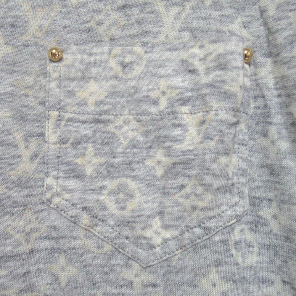 Louis Vuitton Monogram All Over Pattern French Sleeve Chest Pocket T-Shirt XS — view 5