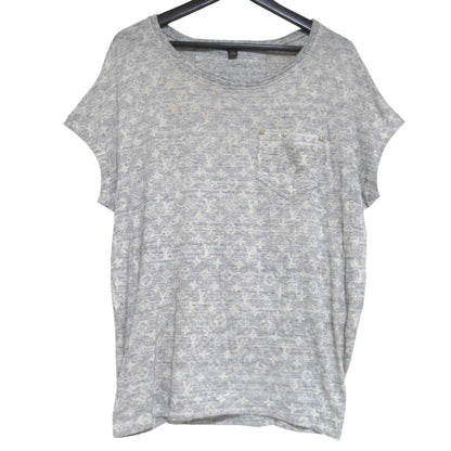 Louis Vuitton Monogram All Over Pattern French Sleeve Chest Pocket T-Shirt XS