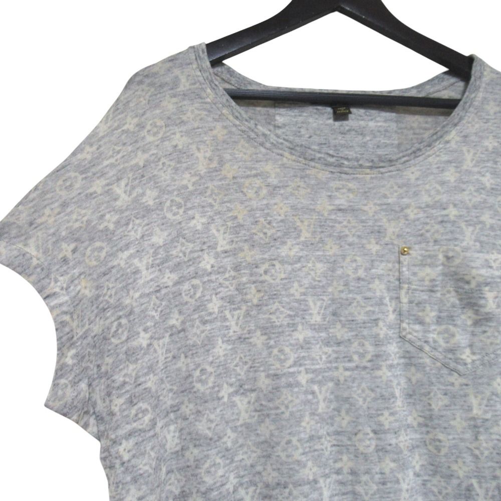 Louis Vuitton Monogram All Over Pattern French Sleeve Chest Pocket T-Shirt XS — view 3