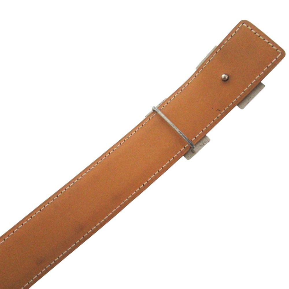 Hermes Constance Hmartelee Giboshi Reversible Belt 80 Brown Beige Silver — view 8