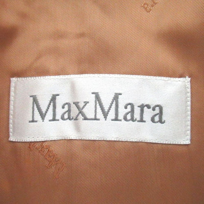 Max Mara Maxmara Camel 100% Belted Shawl Collar Gown Coat Brown Beige — view 7