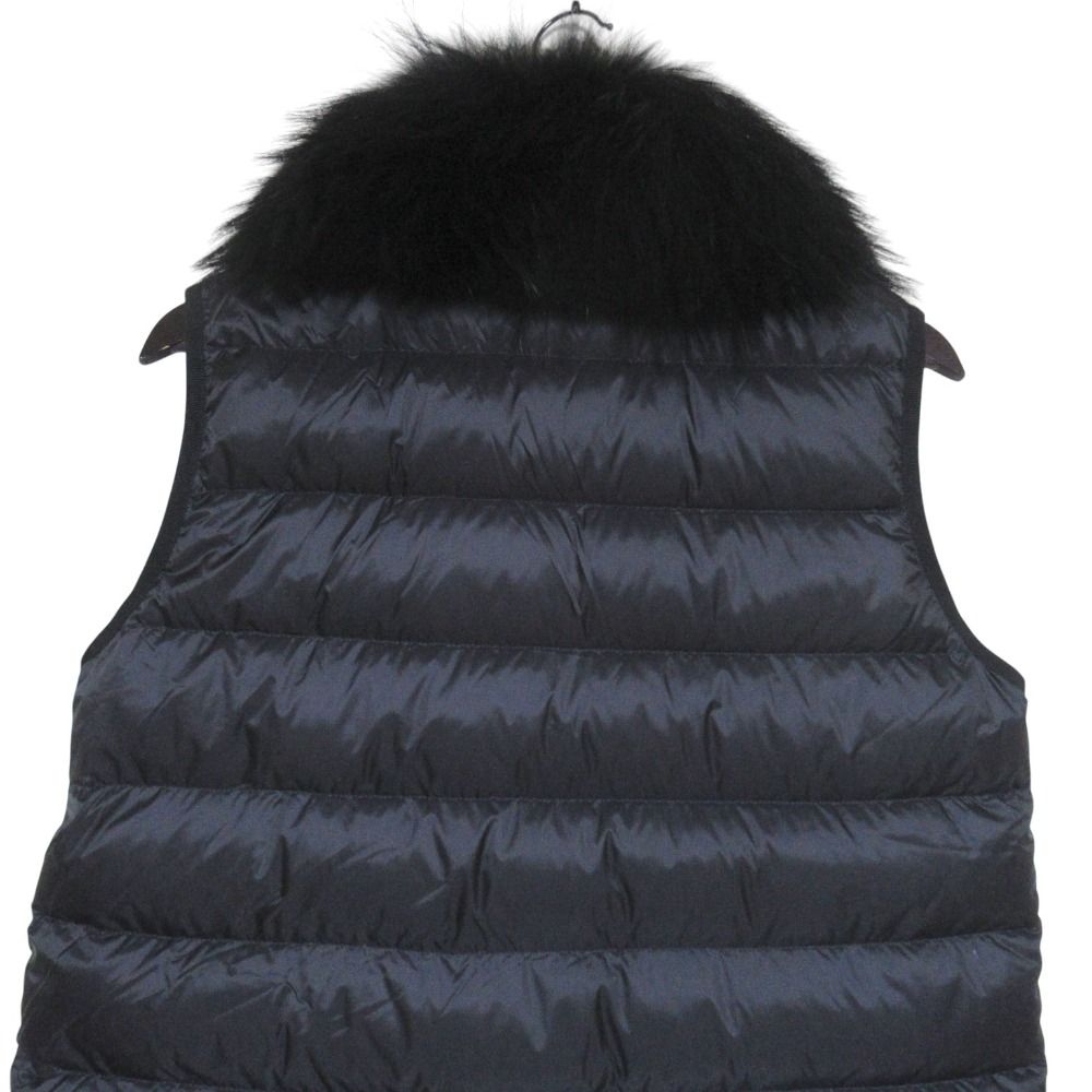 Moncler Mon Cles Long Down Jacket Vest 2 Black — view 5