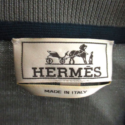 Hermes Knit Switch Suede Leather Zip Up Jacket XL Beige Gray — view 7