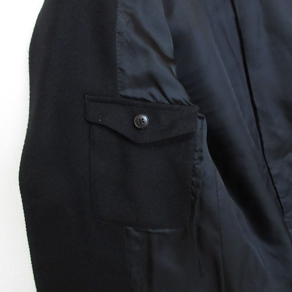 Gucci Cles Straight Embroidery Wool Cashmere Tailored Jacket 48 Black — view 6