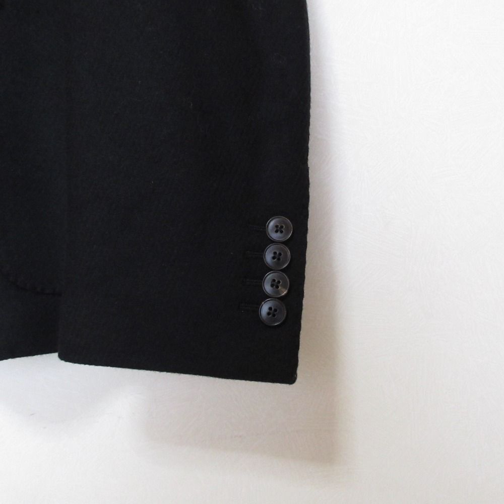 Gucci Cles Straight Embroidery Wool Cashmere Tailored Jacket 48 Black — view 4