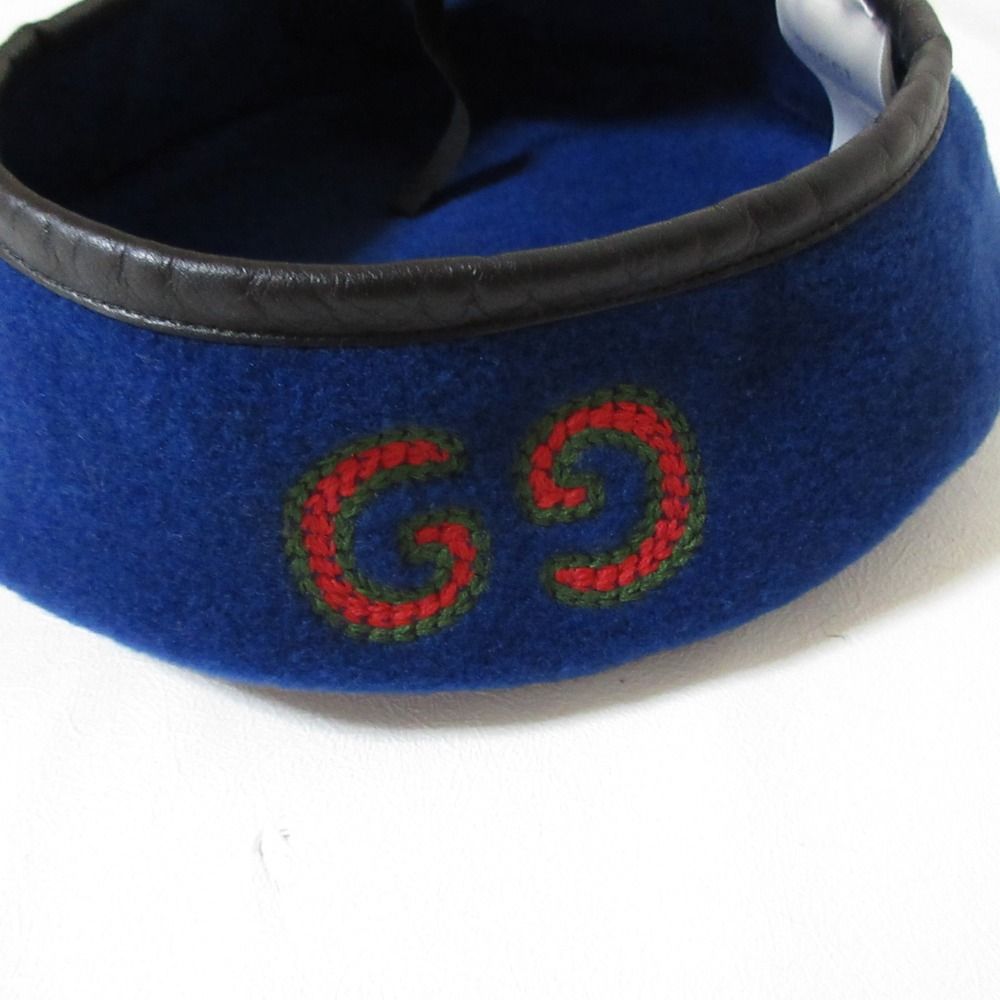 Gucci Interlocking Beret S Blue Hat — view 6