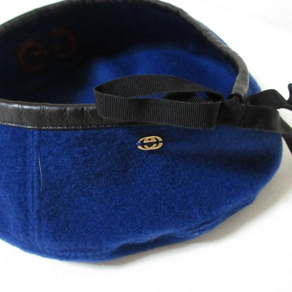 Gucci Interlocking Beret S Blue Hat — view 5