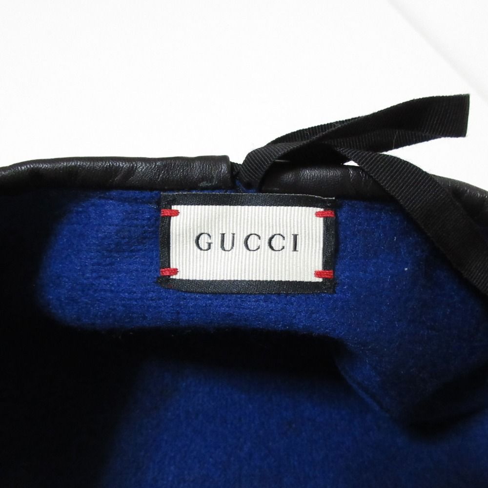Gucci Interlocking Beret S Blue Hat — view 7