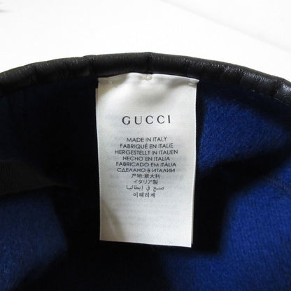 Gucci Interlocking Beret S Blue Hat — view 8