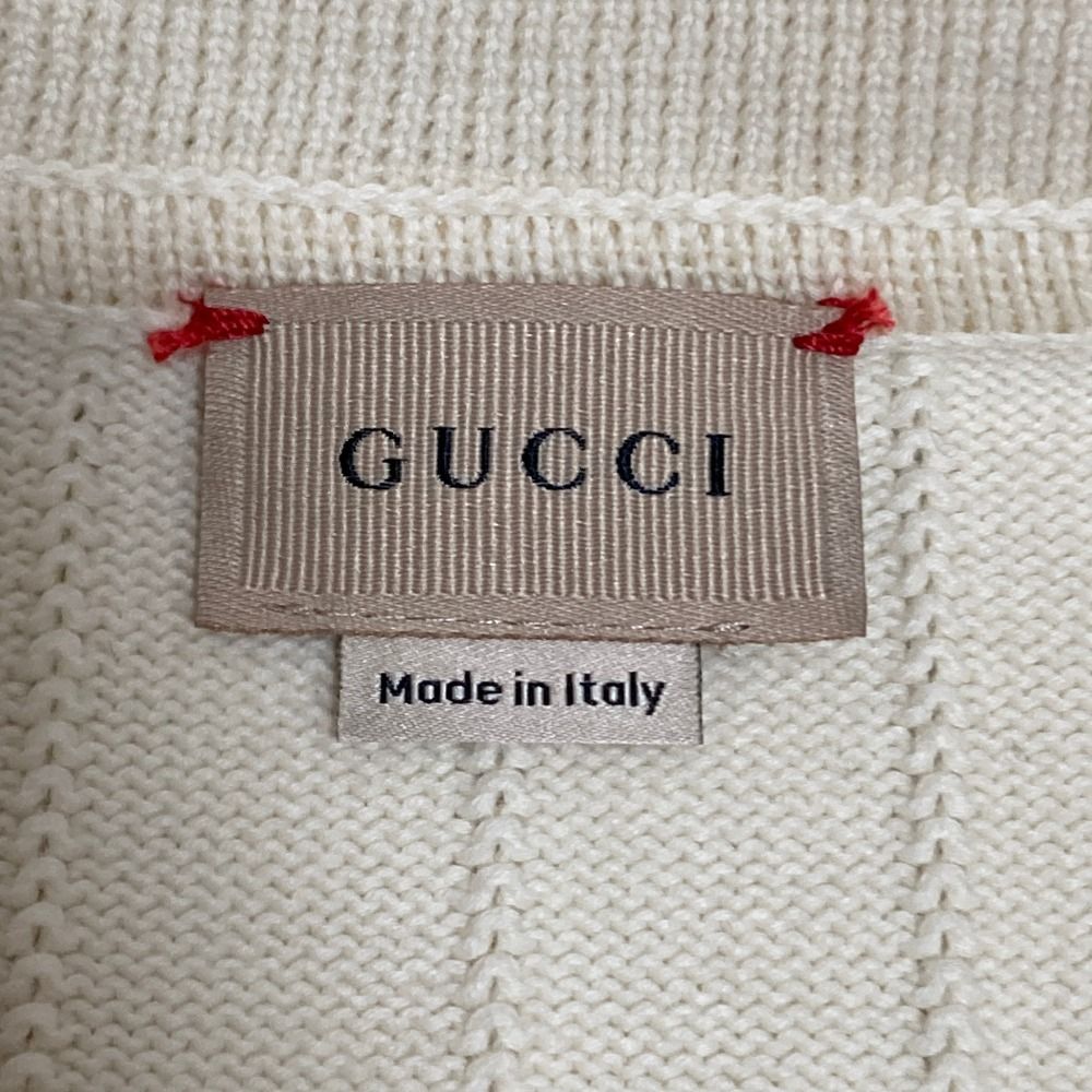 Gucci Sherry Line Zip Up Knit Jacket 12 Ivory Kids — view 5