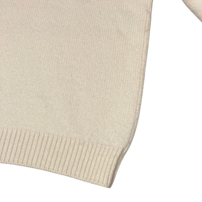 Chanel Heart Clover CC Logo Turtleneck Knit Sweater 34 Ivory — view 5