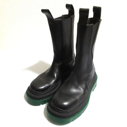 Bottega Veneta the Tire Leather Side Gore Chelsea Boots Lug 37.5 Black — view 2