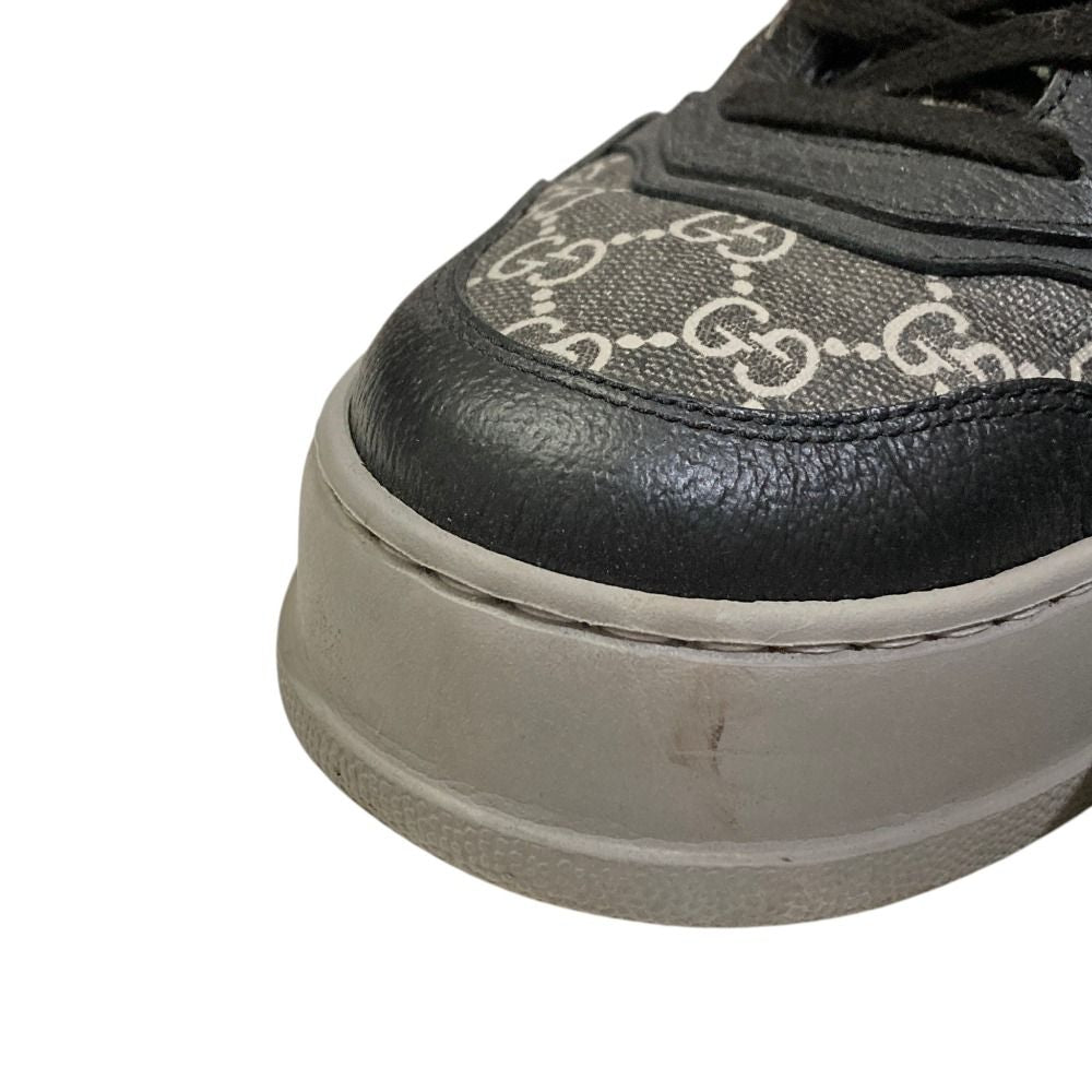 Gucci GG Supreme Leather Sneakers 6.5 Black — view 2
