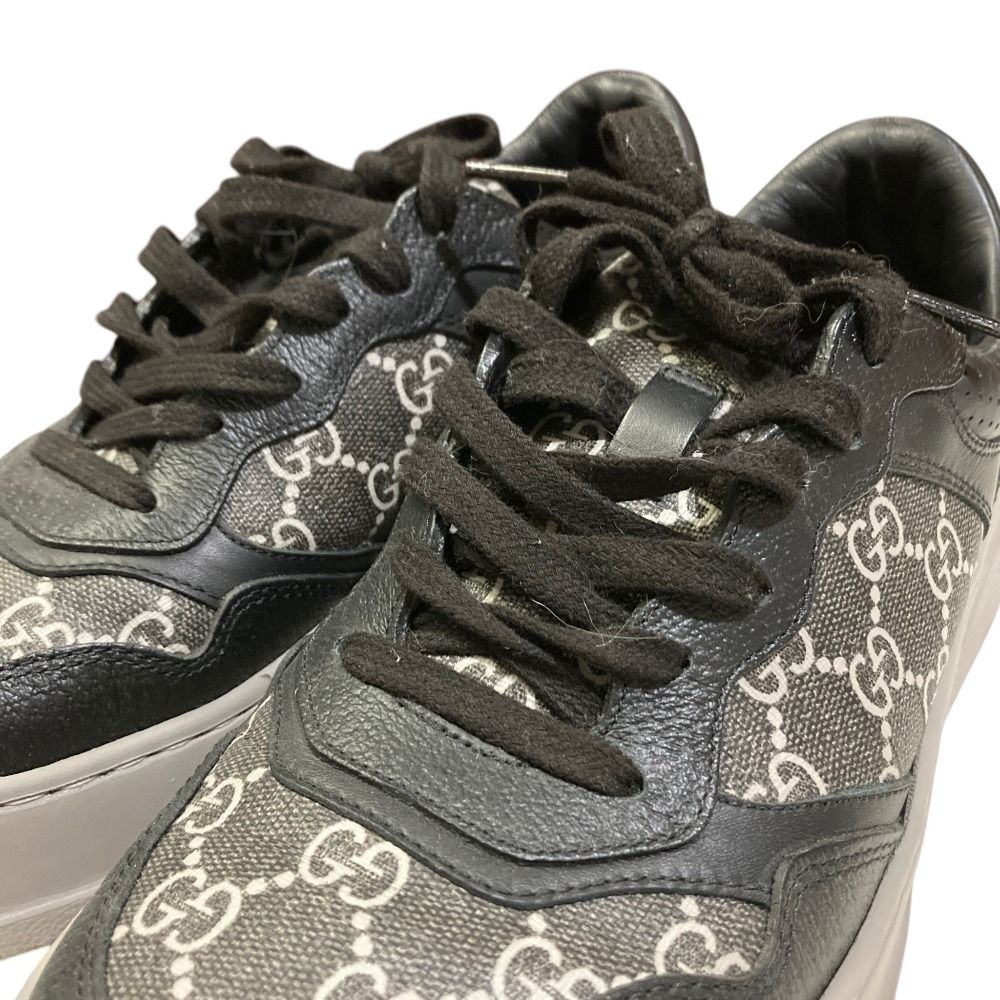 Gucci GG Supreme Leather Sneakers 6.5 Black — view 4