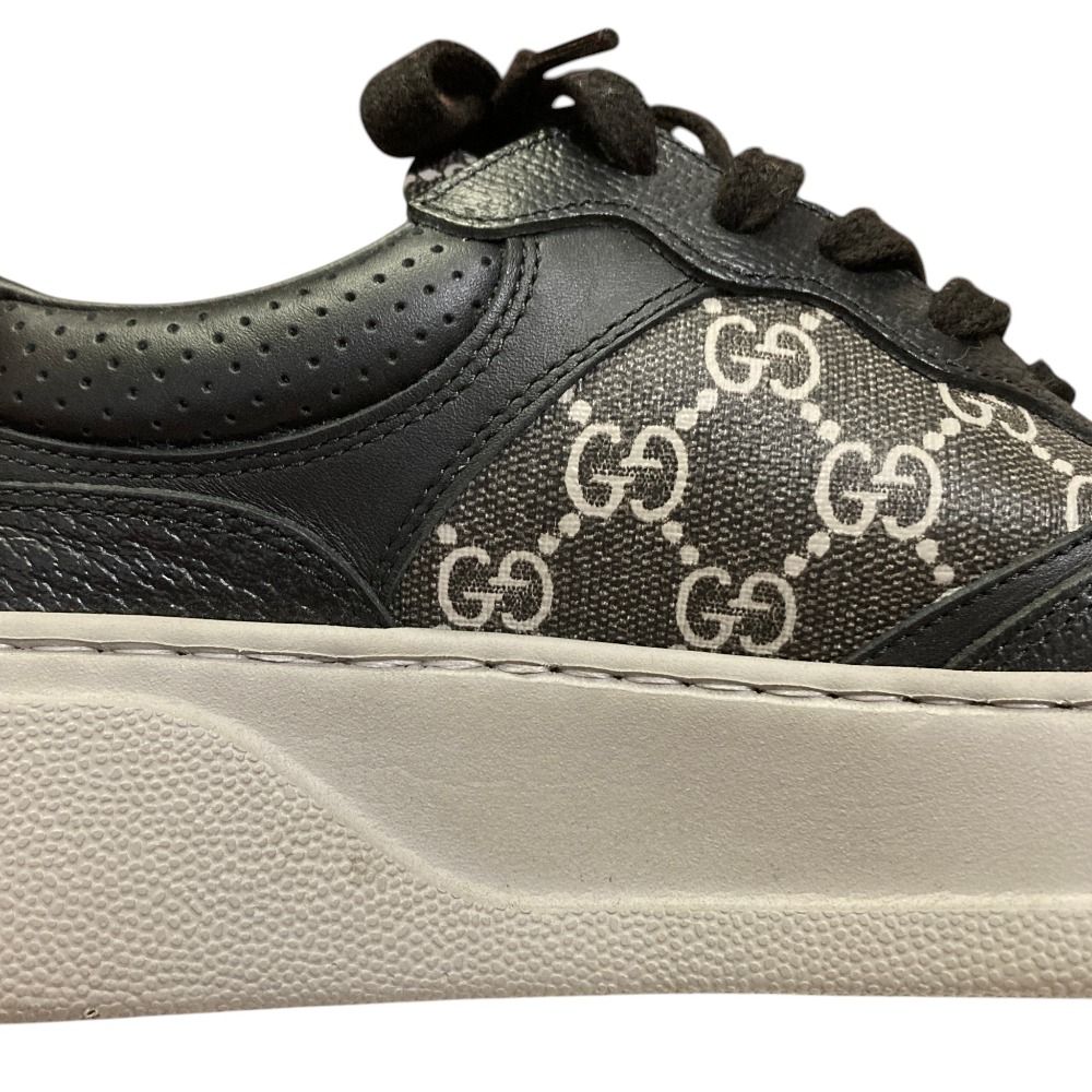 Gucci GG Supreme Leather Sneakers 6.5 Black — view 8
