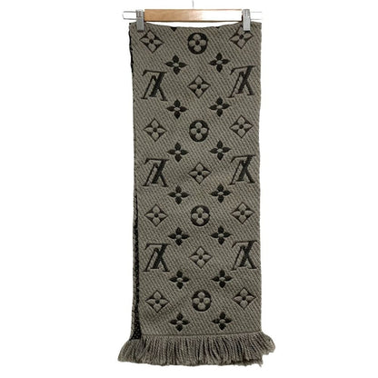 Louis Vuitton Echarpe Logo Mania Monogram Scarf Gray — view 3