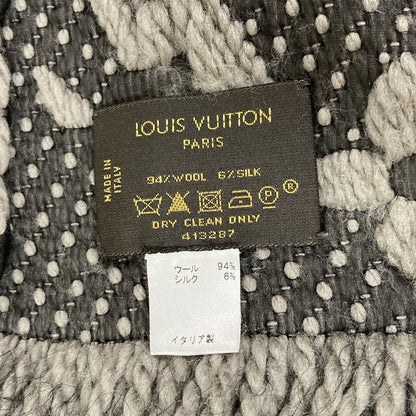 Louis Vuitton Echarpe Logo Mania Monogram Scarf Gray — view 8